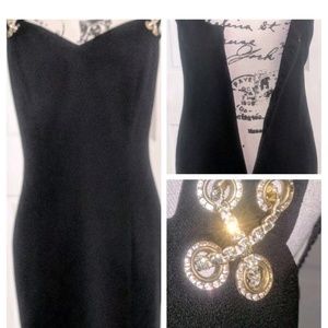 CDC Evenings WomenBlk Mini Dress Measures 34 30 33